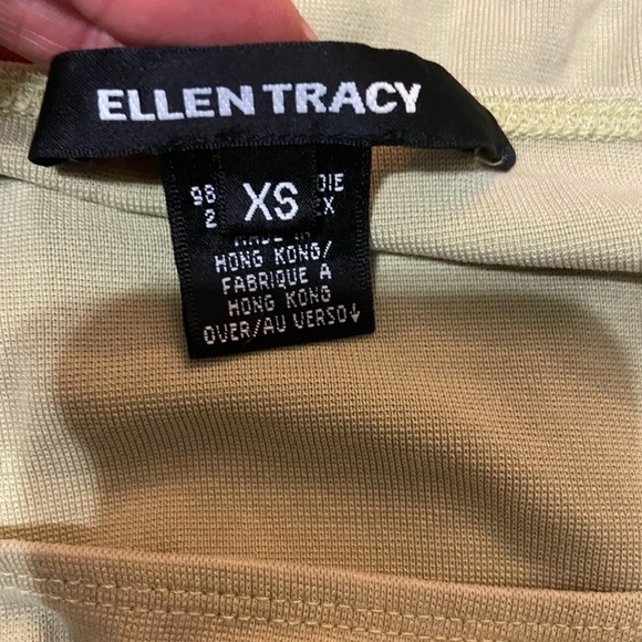 Ellen Tracy Pale green/ yellow / creamy top size XS - Picture 7 of 7